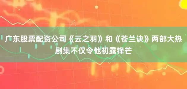 广东股票配资公司《云之羽》和《苍兰诀》两部大热剧集不仅令他初露锋芒